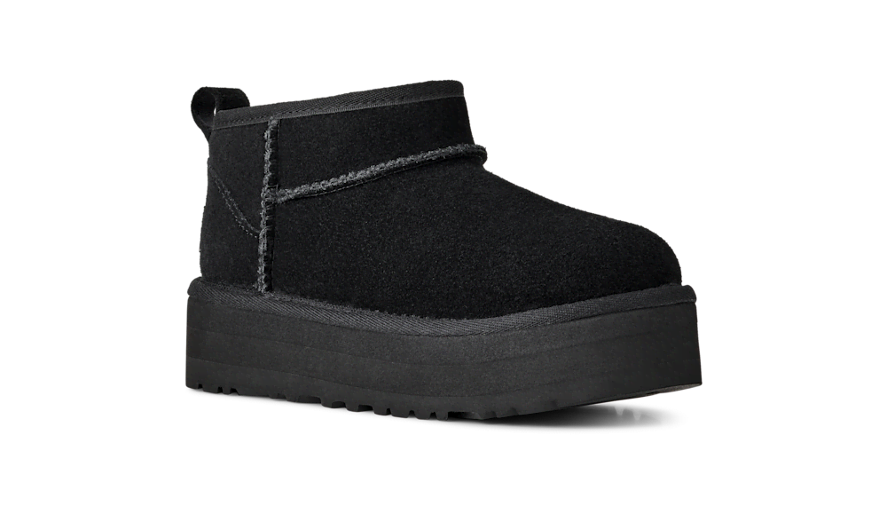 Kids' Suede Platform Ankle Boot - Sand