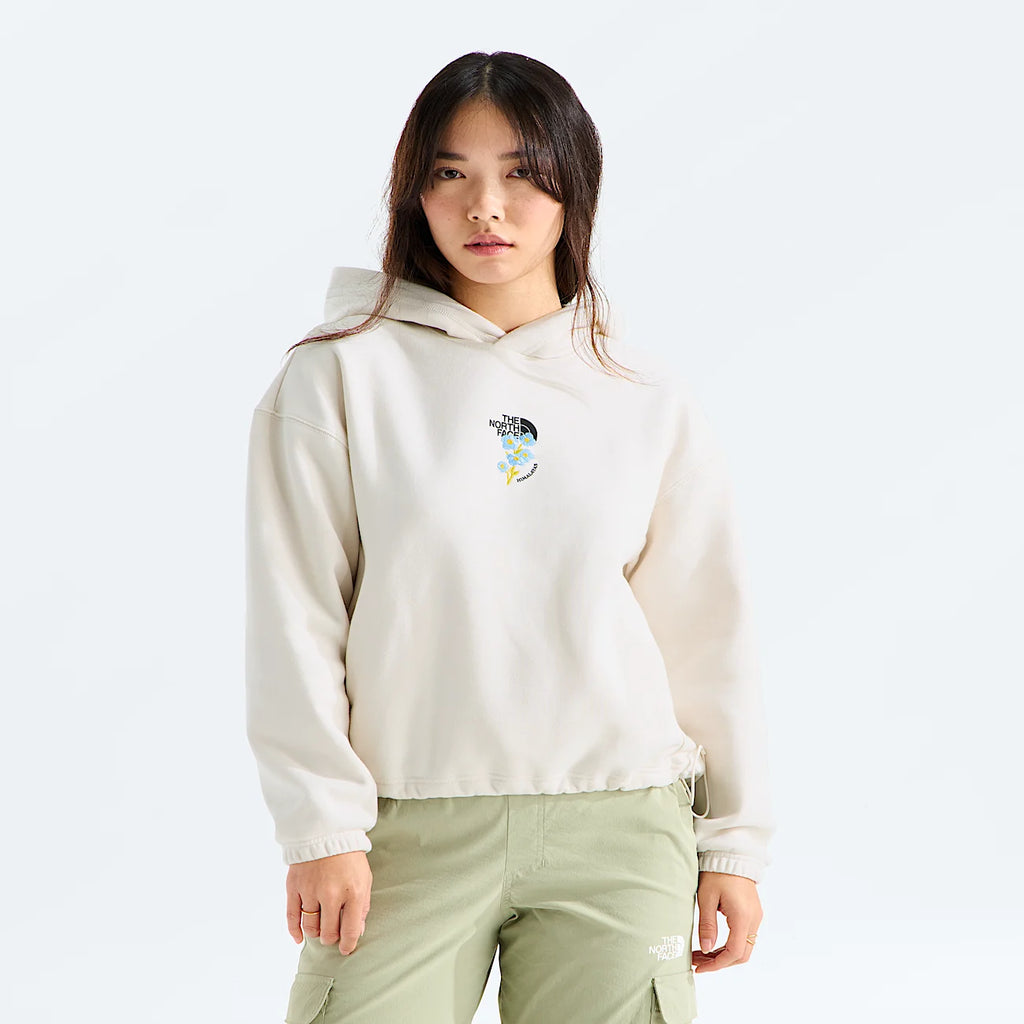Women's Graphic Pullover Hoodie - Cream