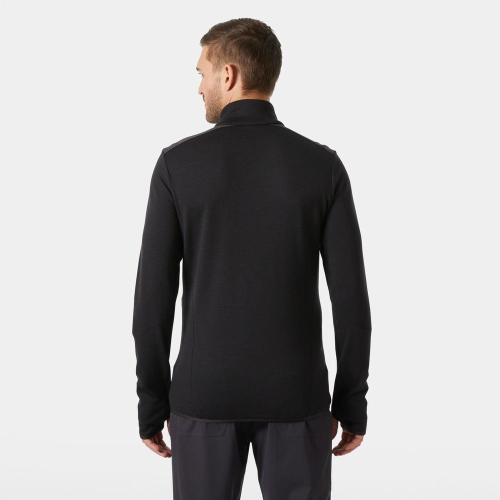 Men's Merino Wool Full-Zip Midlayer - Blue