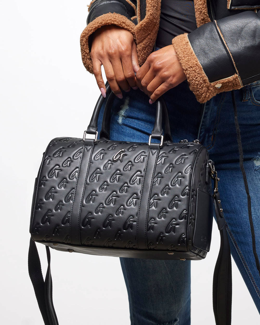 Large Top Handle Travel Bag - Black