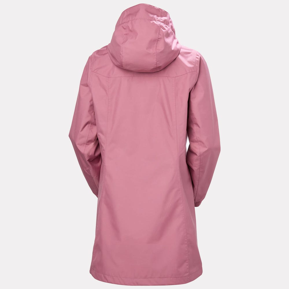 Women's Long Rain Jacket - Berry