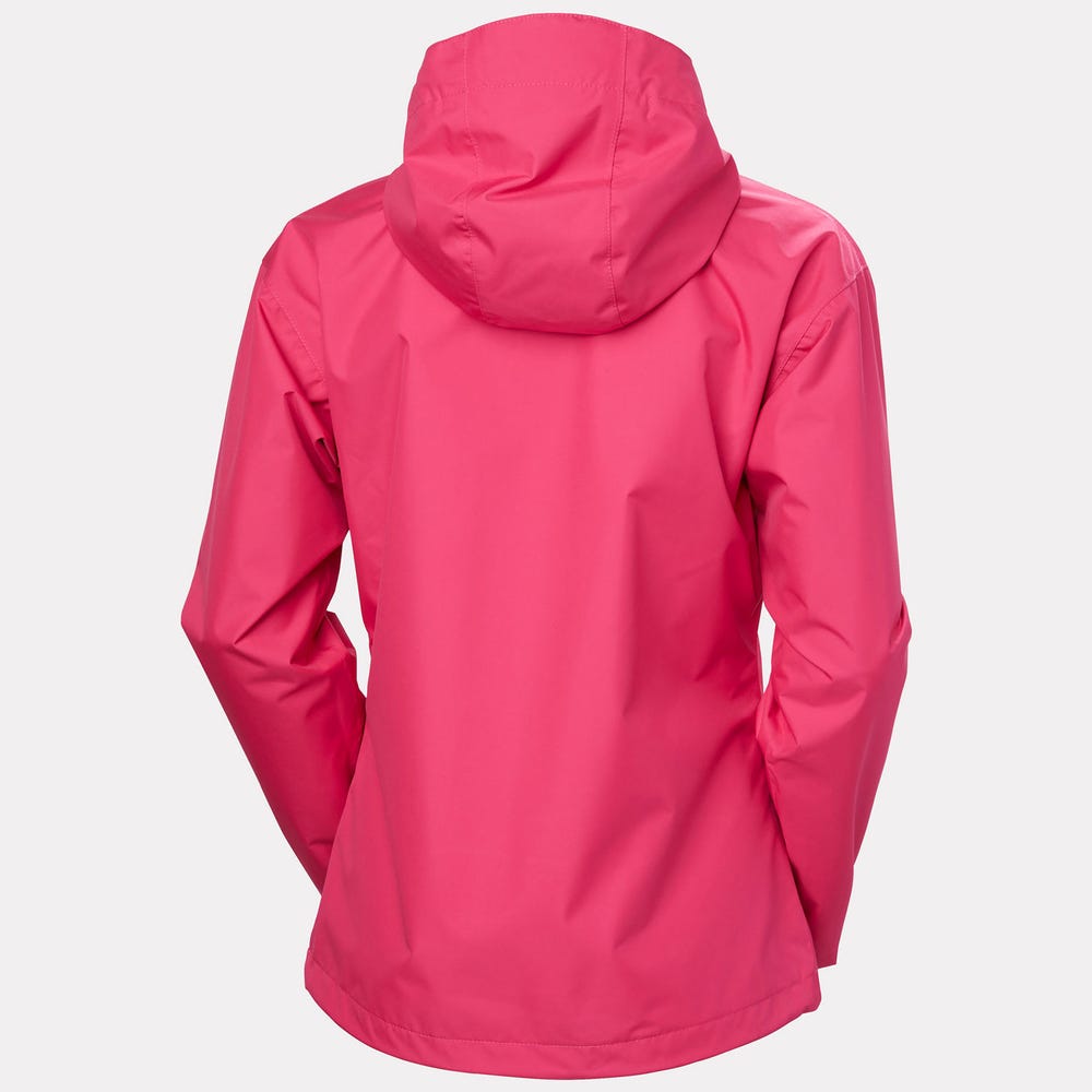 Women's Waterproof Rain Jacket - Hot Pink