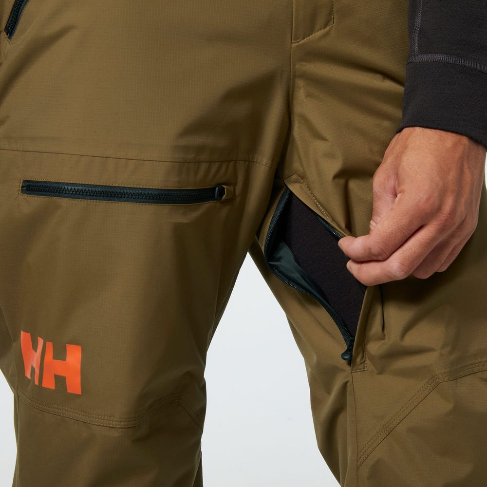 Men's Insulated Cargo Ski Pants - Violet