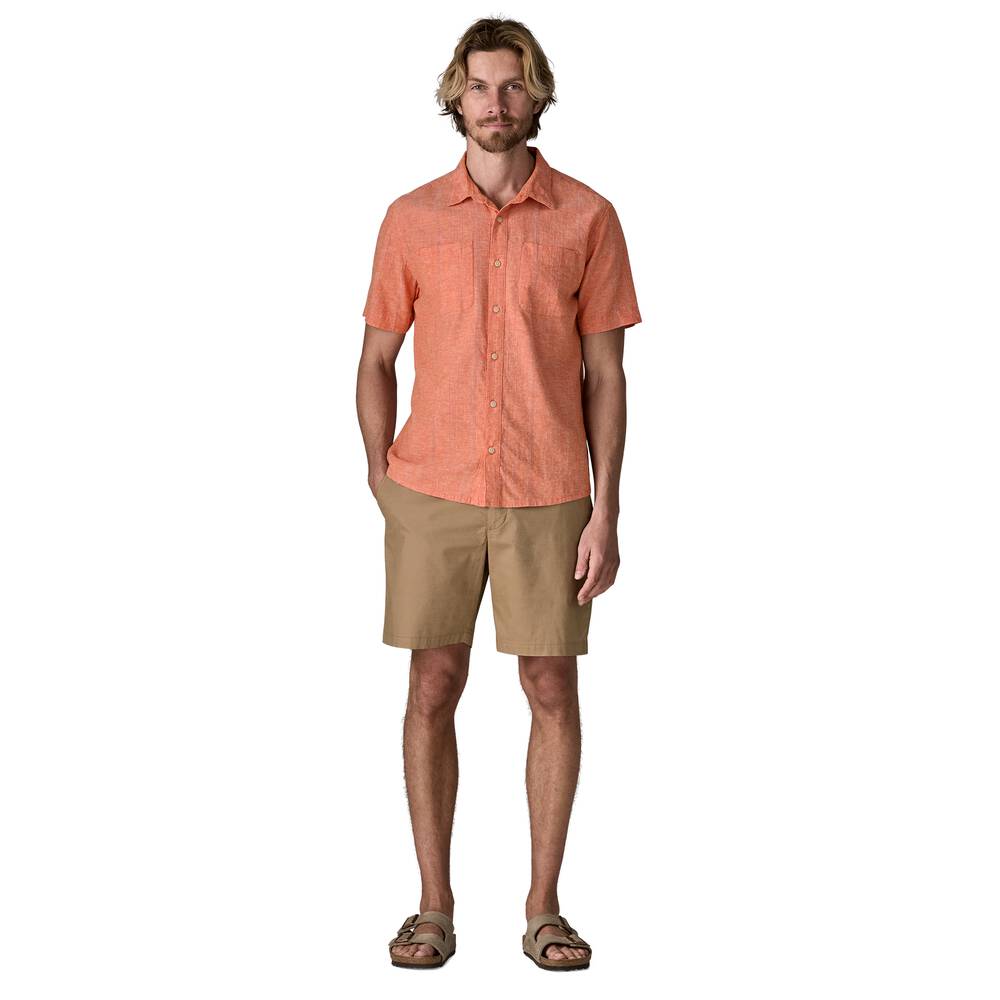 Men's Hemp Cotton Button-Up Shirt - Stone