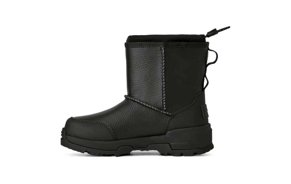 Kids' Waterproof Pull-On Winter Boots - Black