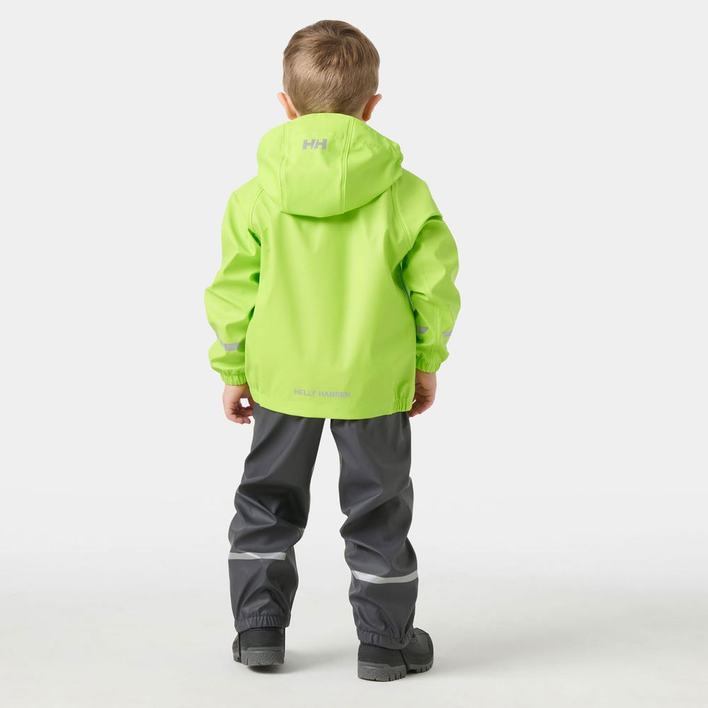 Kids' Waterproof Jacket And Bib Rain Set - Yellow