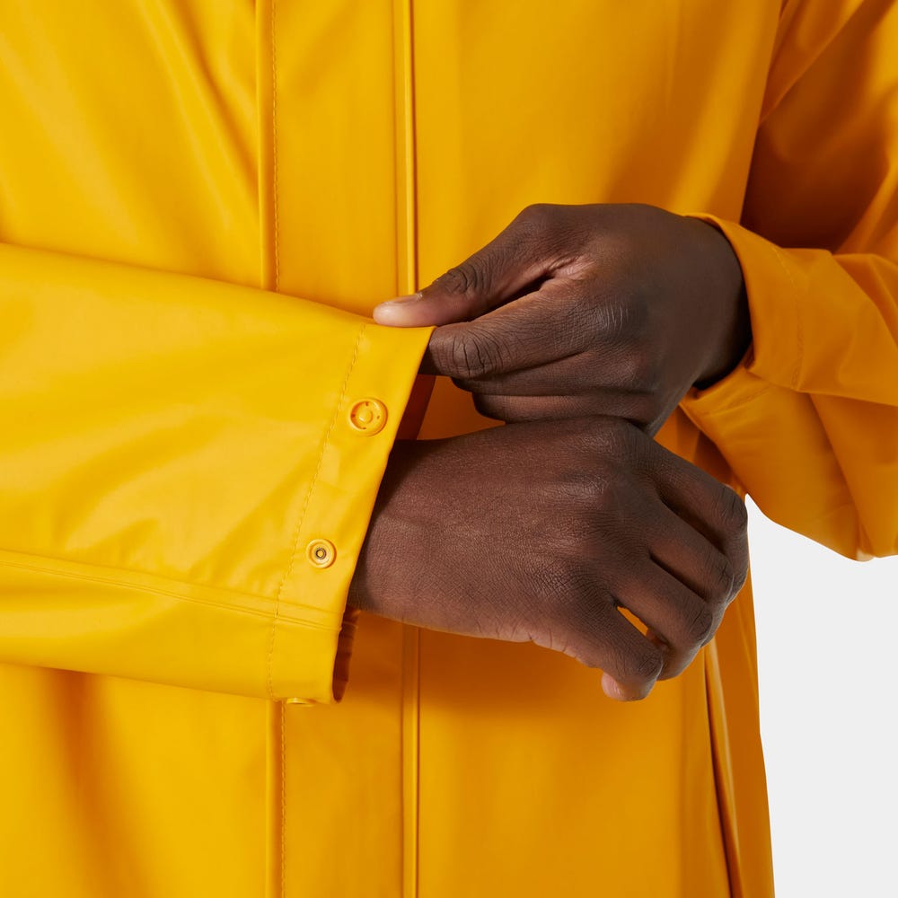Men's Waterproof PU Rain Jacket - Dark Green