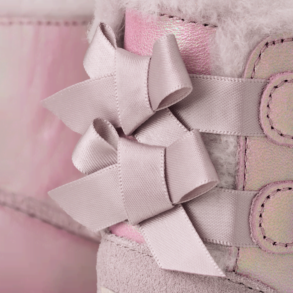 Baby Iridescent Bow Boots