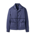 Men's Relaxed Button-Up Overshirt - Blue