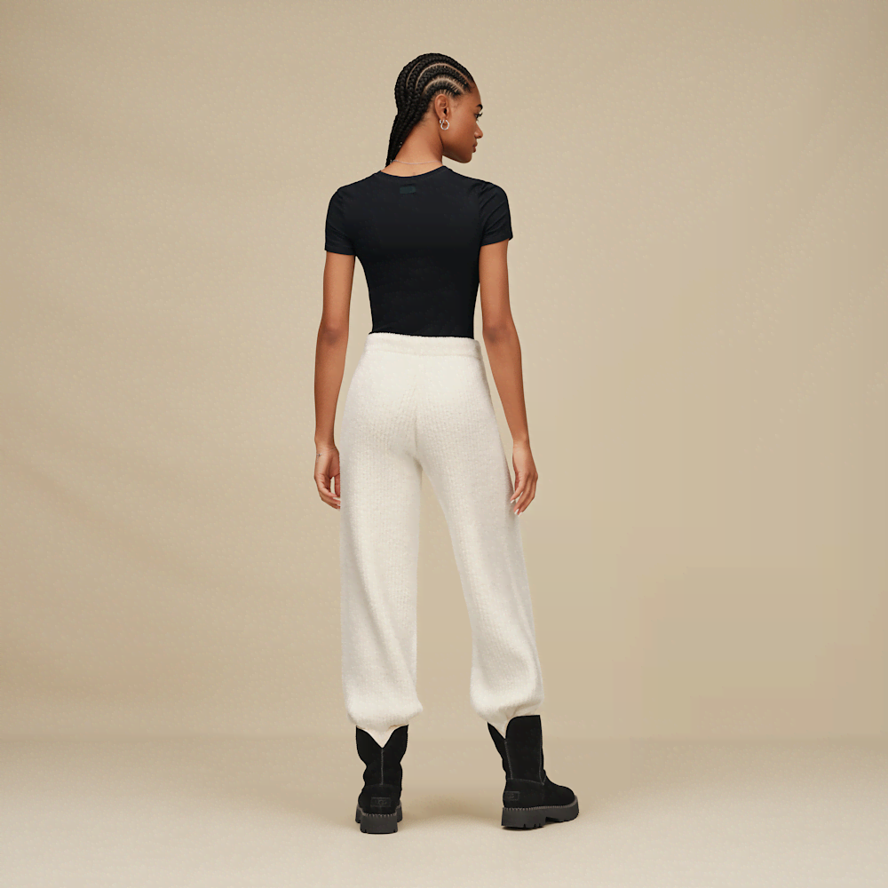 Women's Ribbed Straight-Leg Pants - Allspice