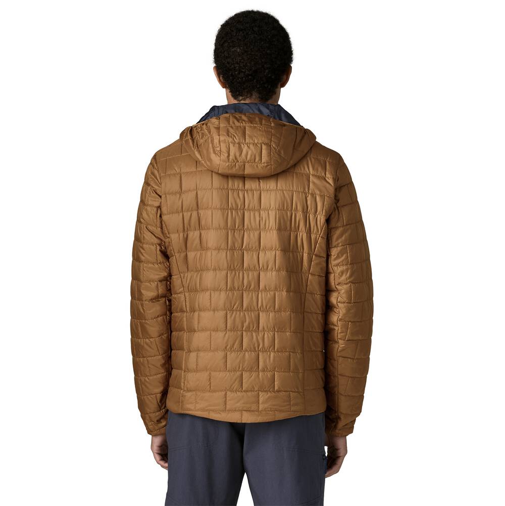 Men's Insulated Hooded Jacket - Brown