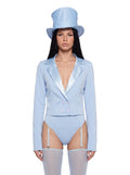 Blue Top Hat Character Costume Set