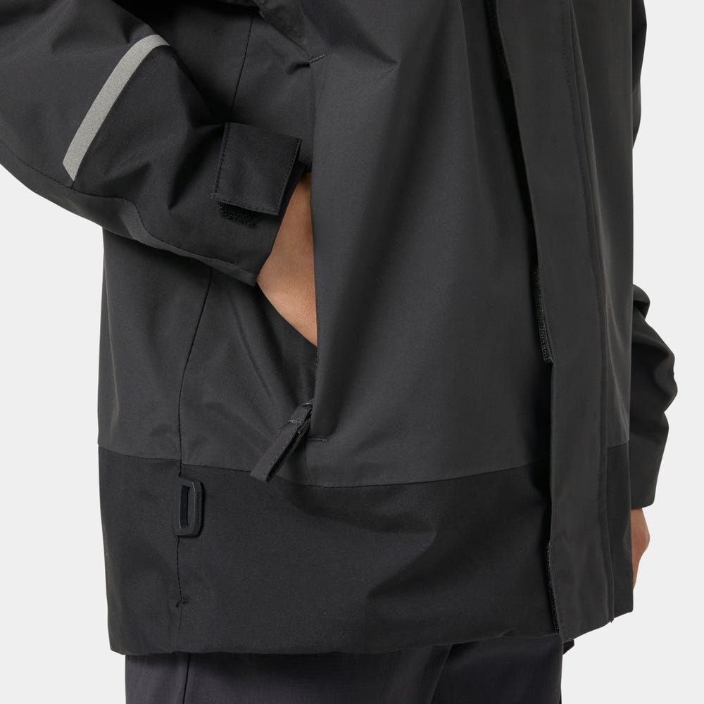 Juniors' Hooded Sailing Rain Jacket - Cream