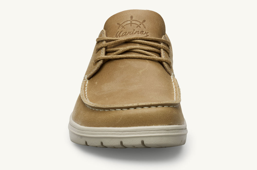 Men's Leather Boat Shoe - Desert