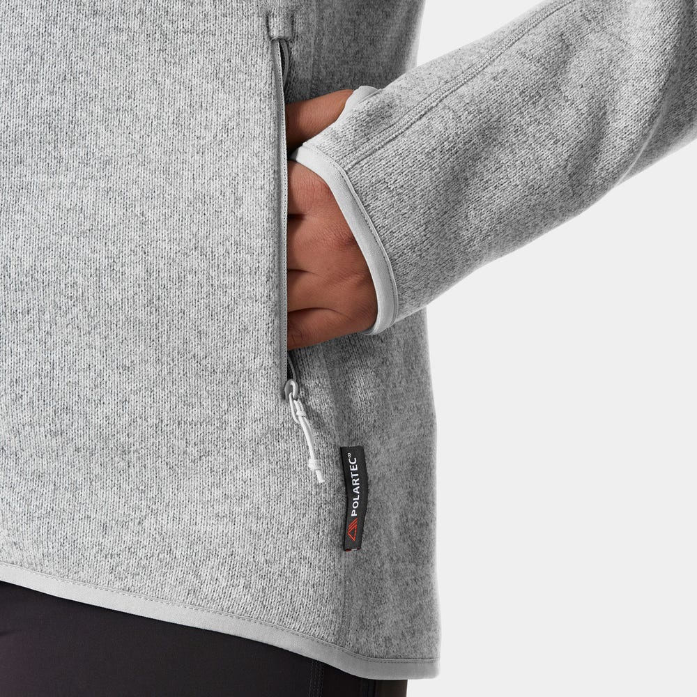 Women's Recycled Fleece Jacket - Gray