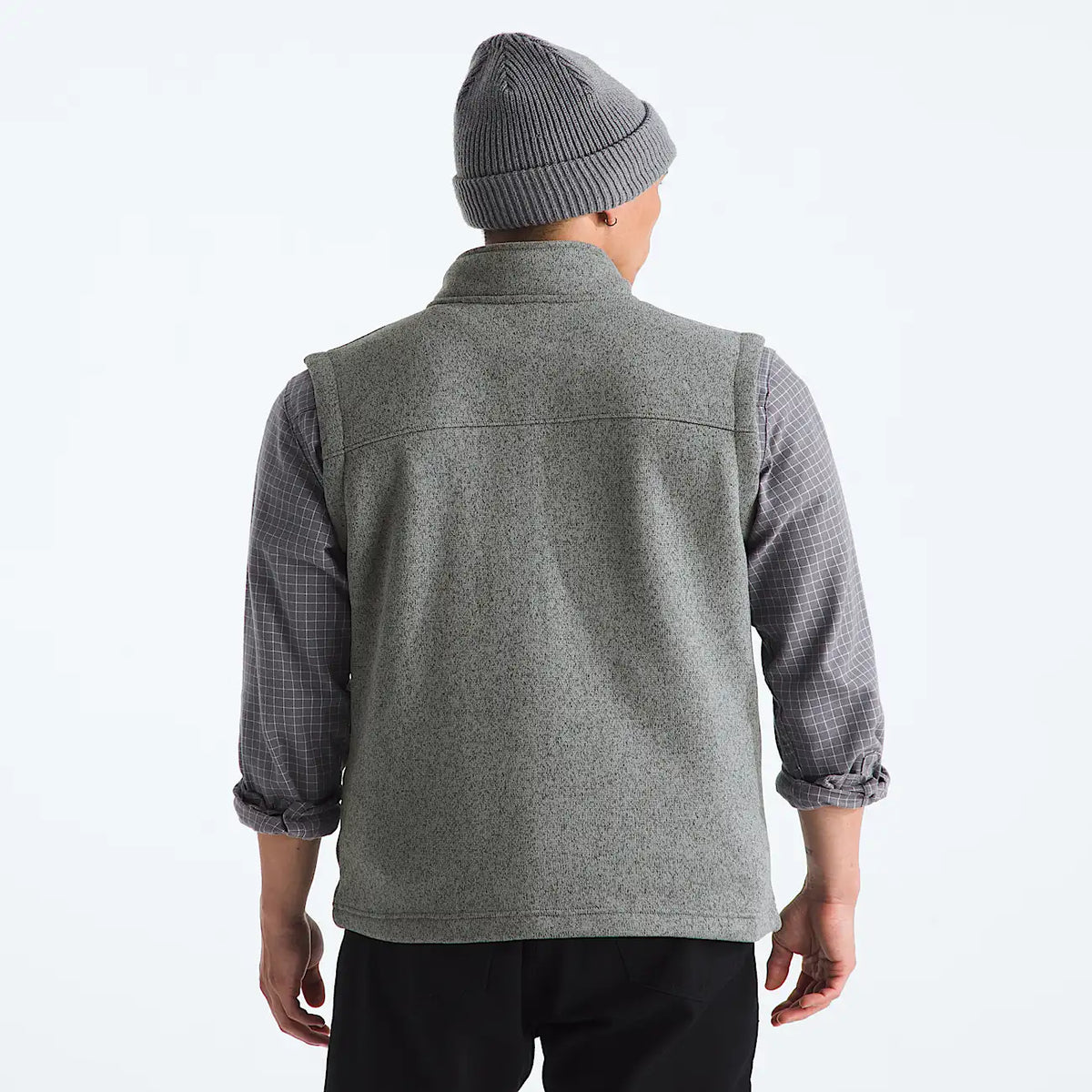 Men's Full-Zip Fleece Vest - Gray
