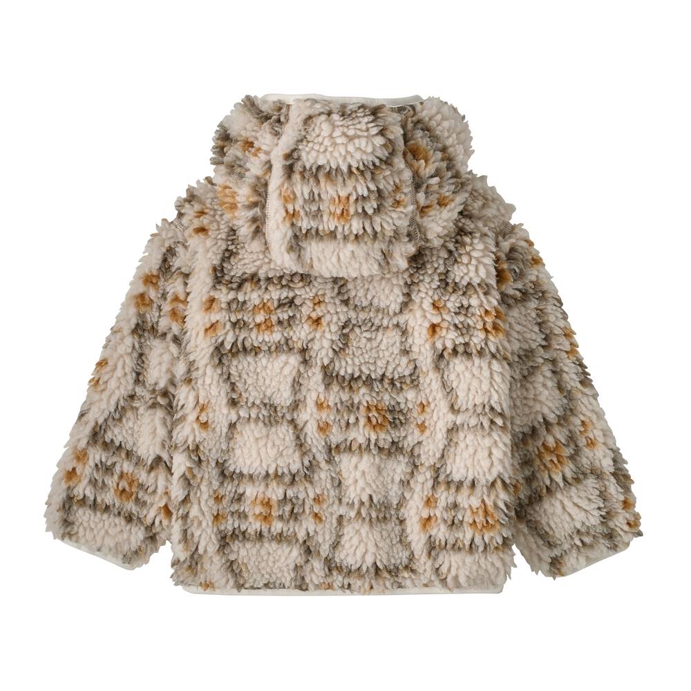 Baby Windproof Pile Fleece Hoodie - Natural
