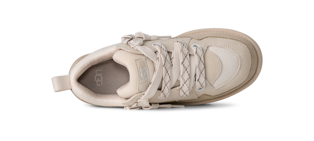 Men's Suede and Mesh Low Top Sneakers - Blue