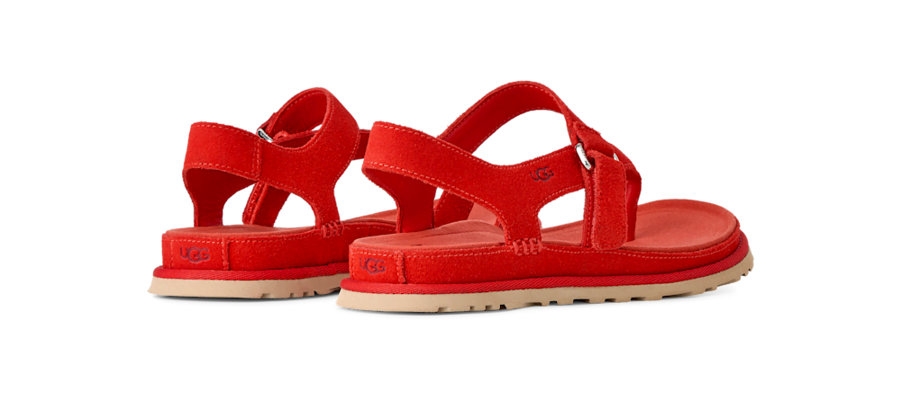 Women's Suede Toe-Post Sandal - Wheat