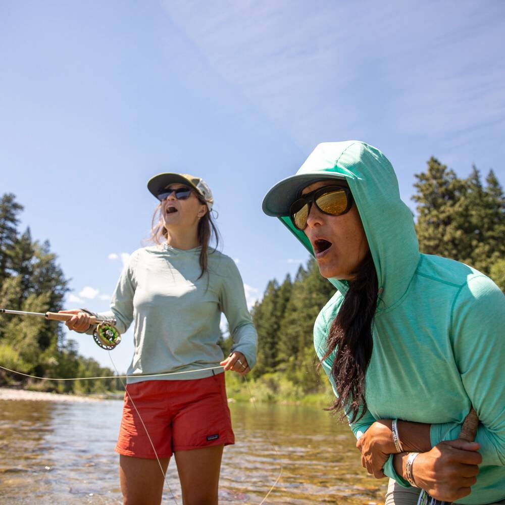 Women's UPF 40+ Sun Hooded Shirt - Green