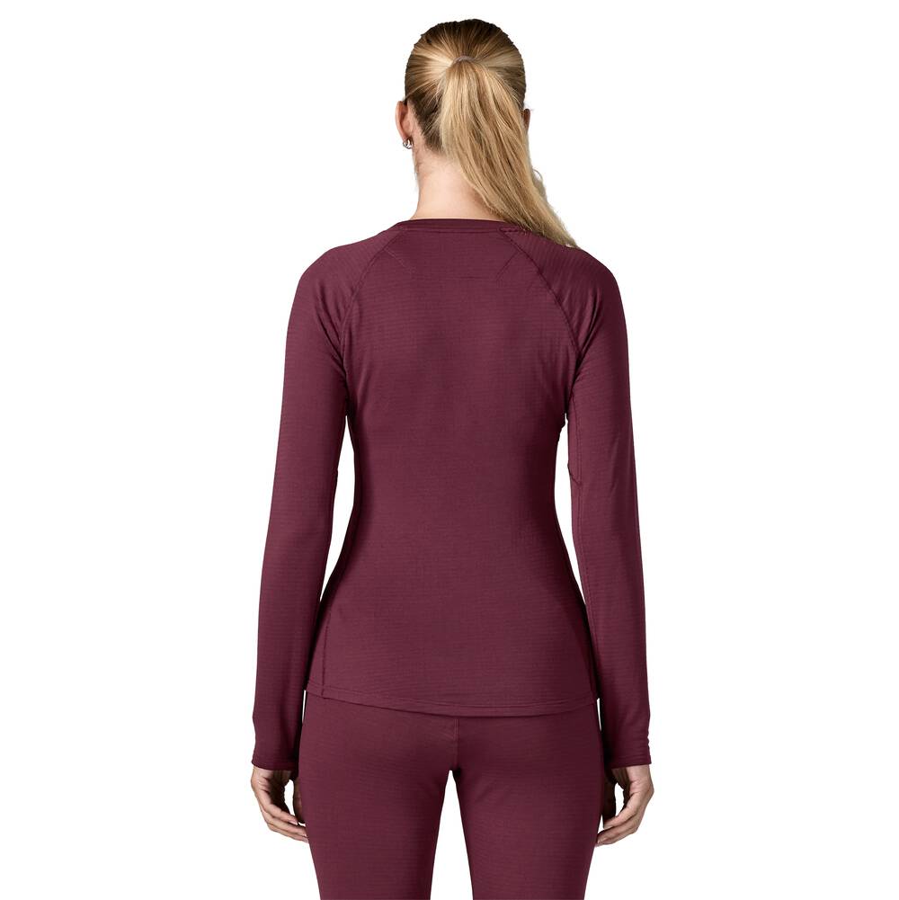 Women's Thermal Grid Base Layer Crewneck - Berry