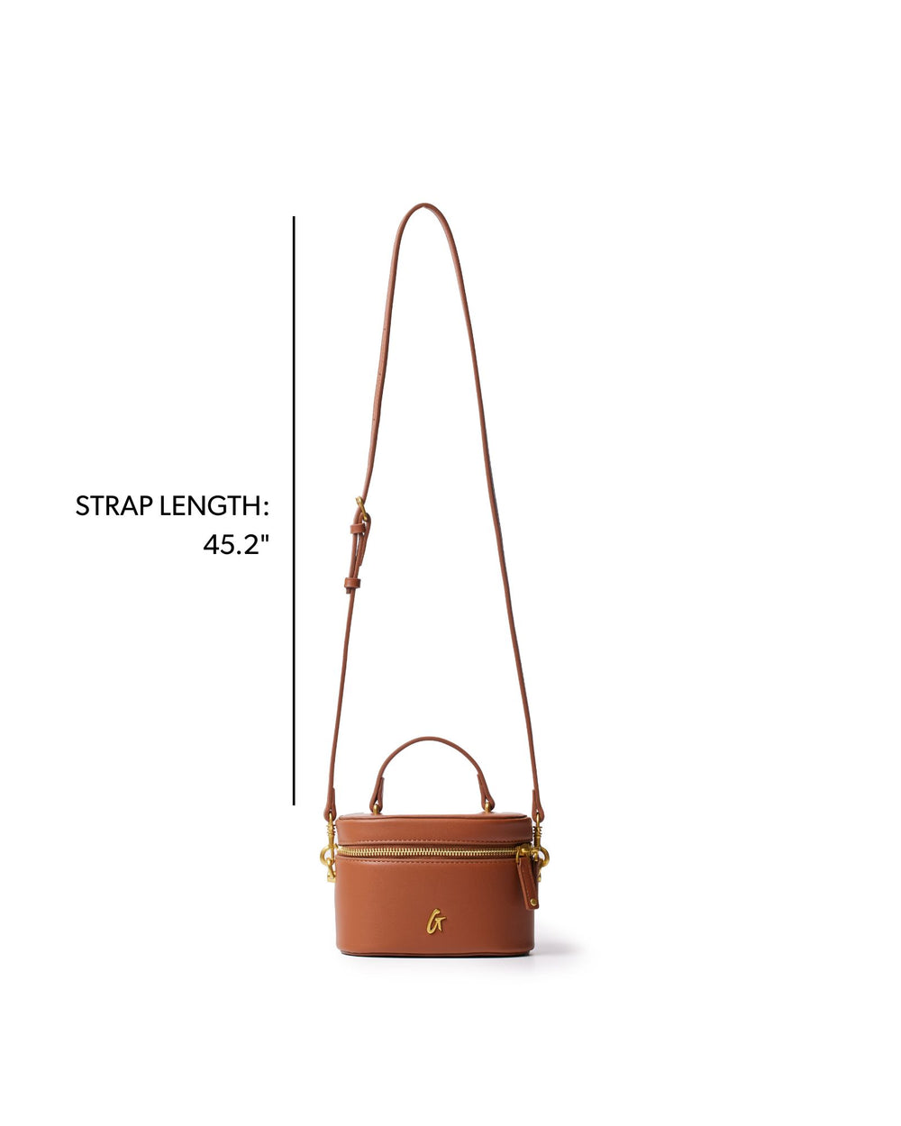 Mini Smooth Vanity Bag - Brown