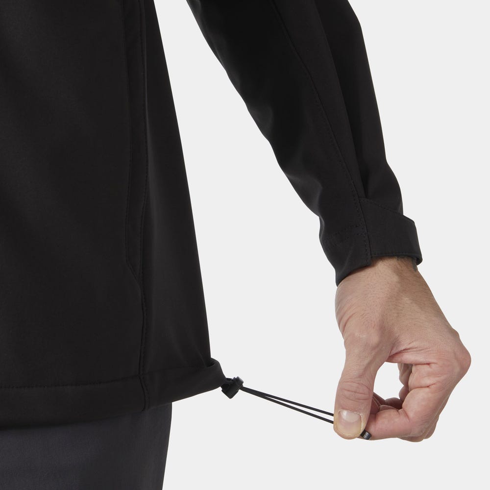 Men's Hooded Softshell Jacket - Black