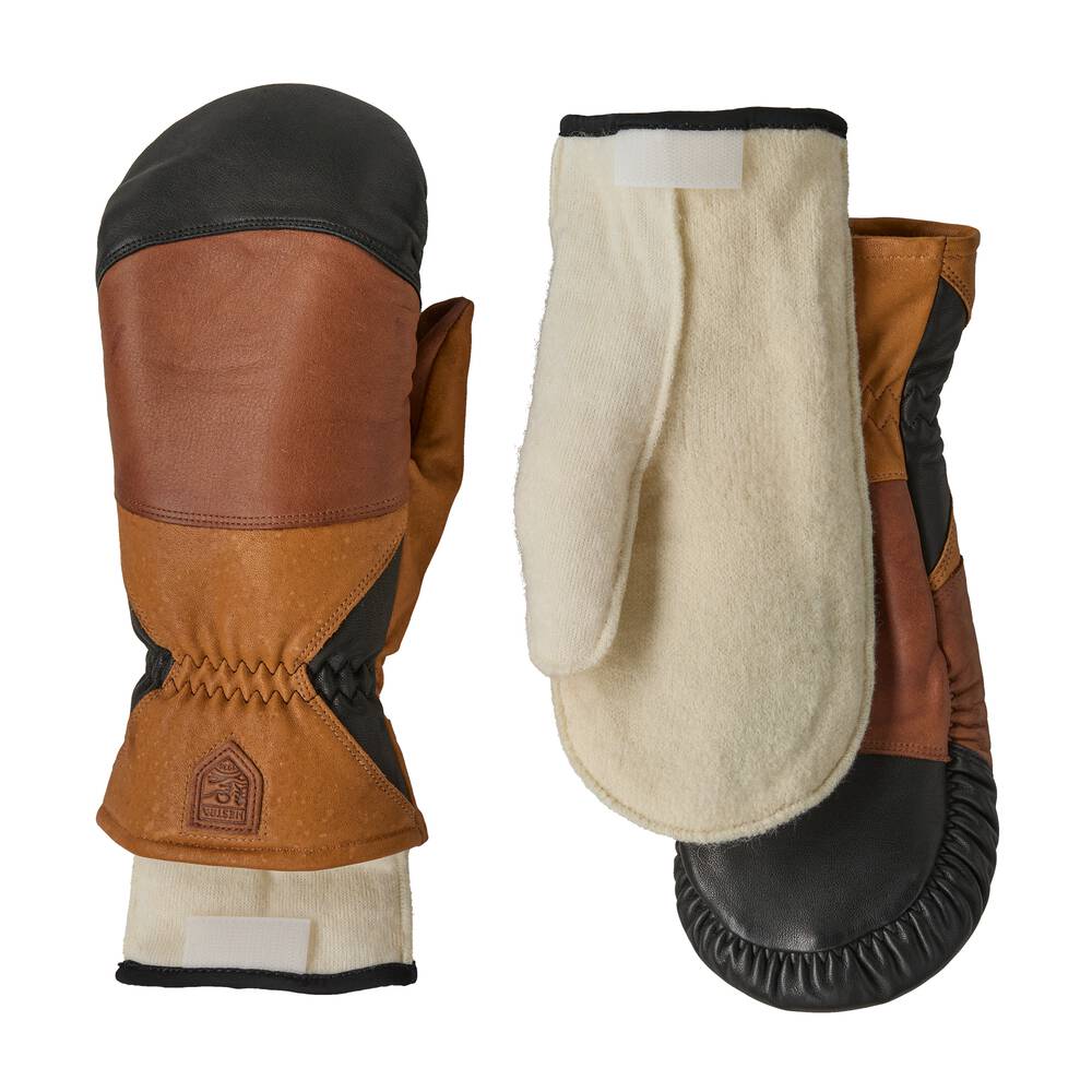 Leather Mittens With Removable Wool Liner