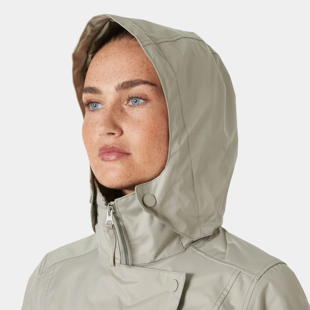 Women's Waterproof Trench Coat - Speckled
