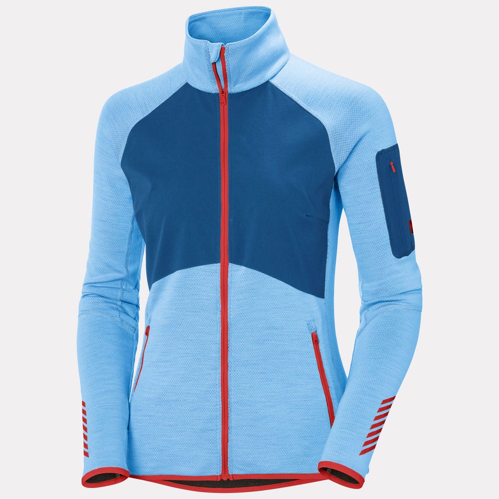 Women's Merino Wool Midlayer Jacket - Blue