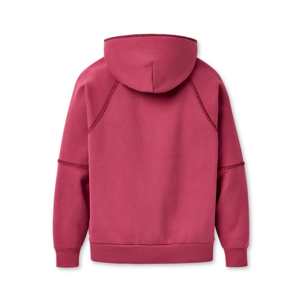 Women's Oversized Fleece Hoodie - Chestnut