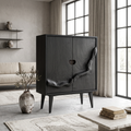 Rustic Artisan Handcrafted Wood Cabinet