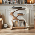 Farmhouse Live Edge Record Stand
