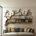Rustic Tree Branch Wall Shelf