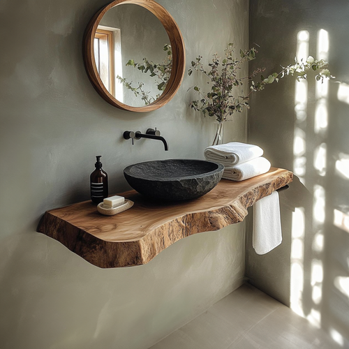 Rustic Floating Shelf