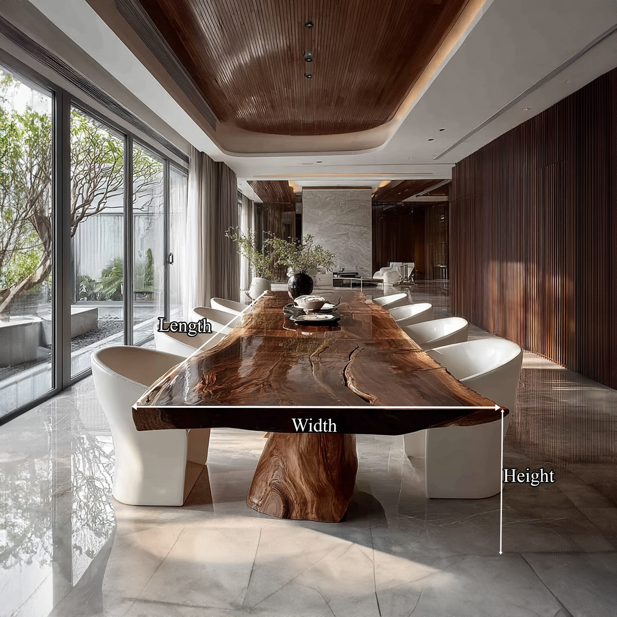 Rustic Live Edge Dining Table