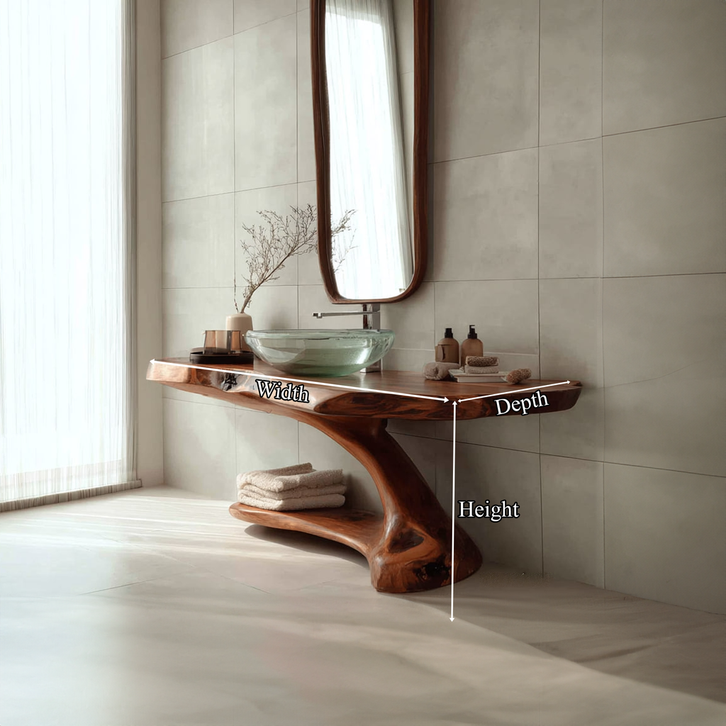 Mid-Century Handmade Washstand