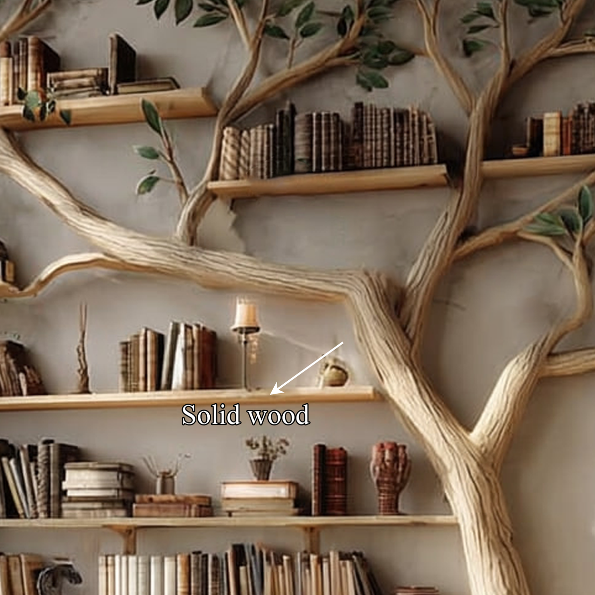 Rustic Tree Bookshelf