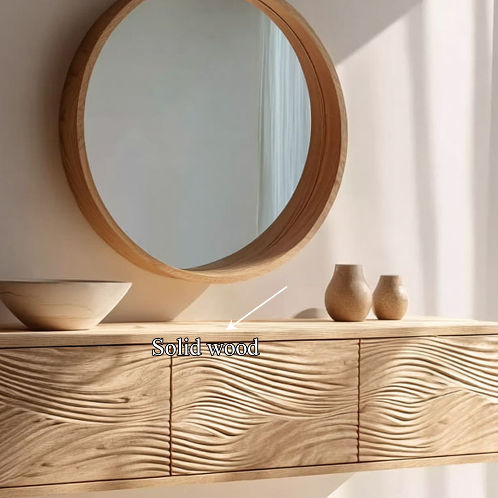 Mid Century Floating Vanity Storage Bathroom