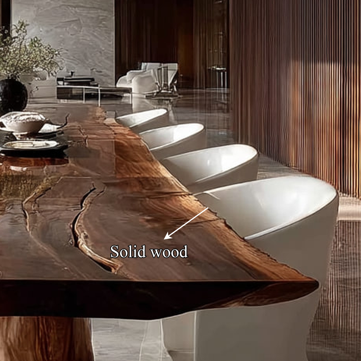 Rustic Live Edge Dining Table