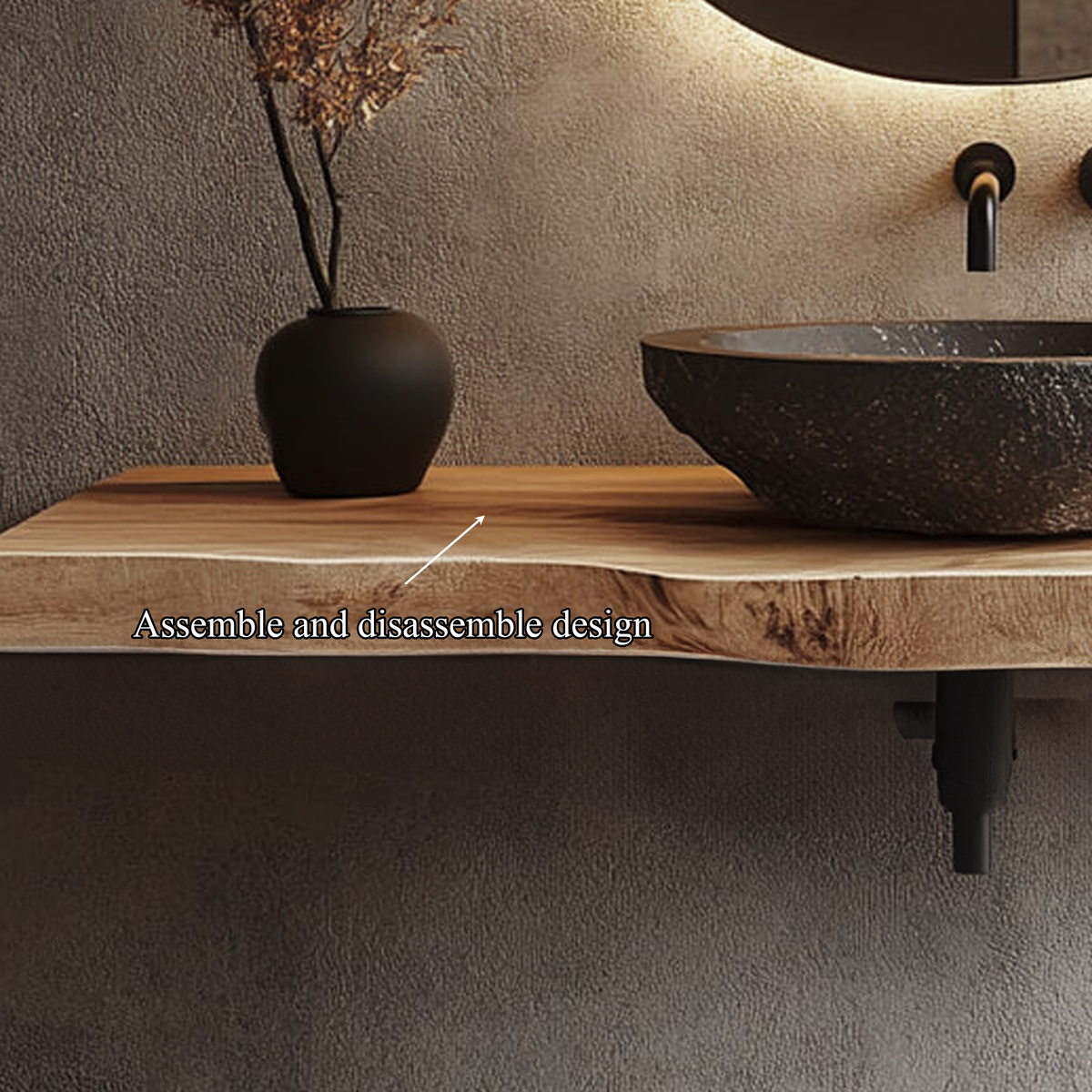 Mid Century Floating Vanity Modern Bathroom