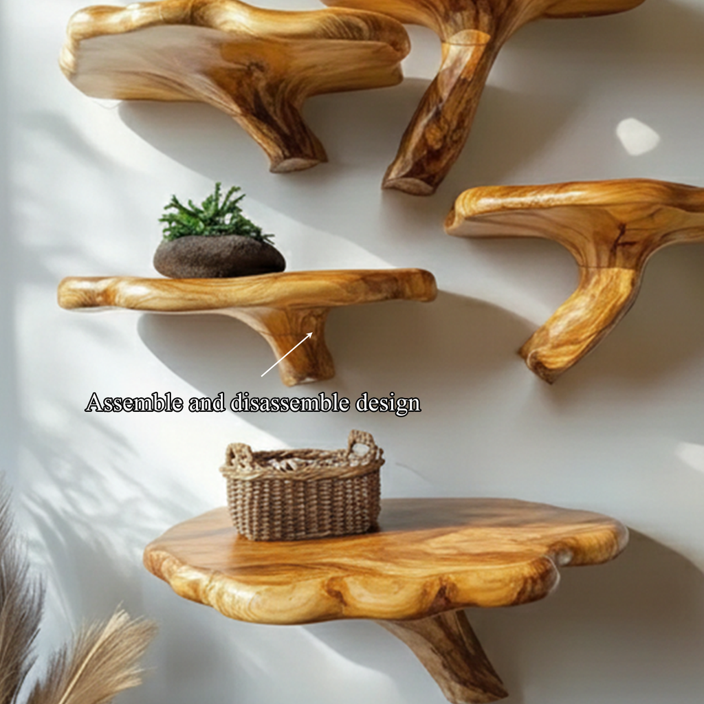 Mid-Century Modern Halloween Floating Shelf