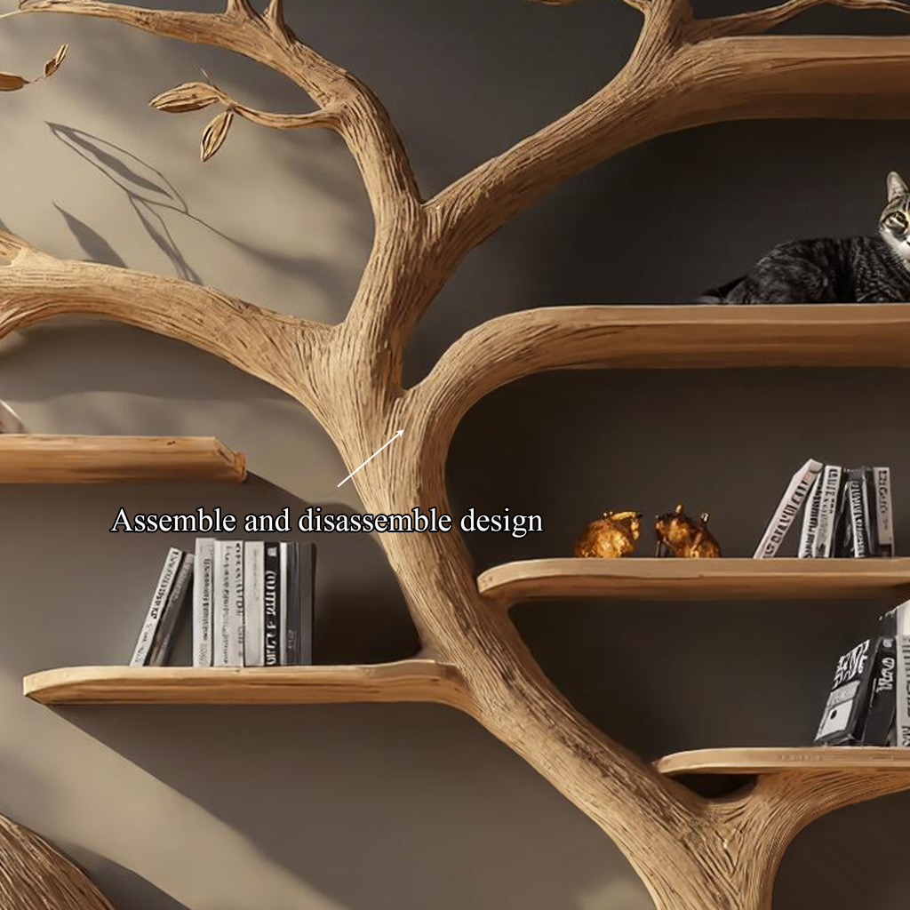 Rustic Cat Tree Wall Unit Living Room Cat Bed Furniture