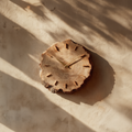 Rustic Round Wood Wall Clock