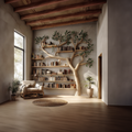 Rustic Tree Bookshelf