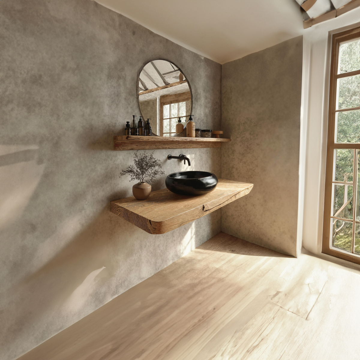 Rustic Floating Shelf