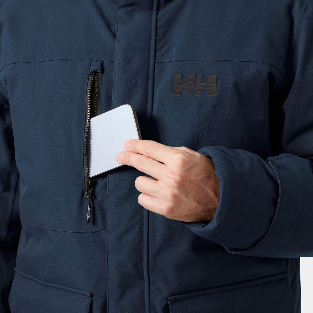 Men's Waterproof Down Parka - Pebble