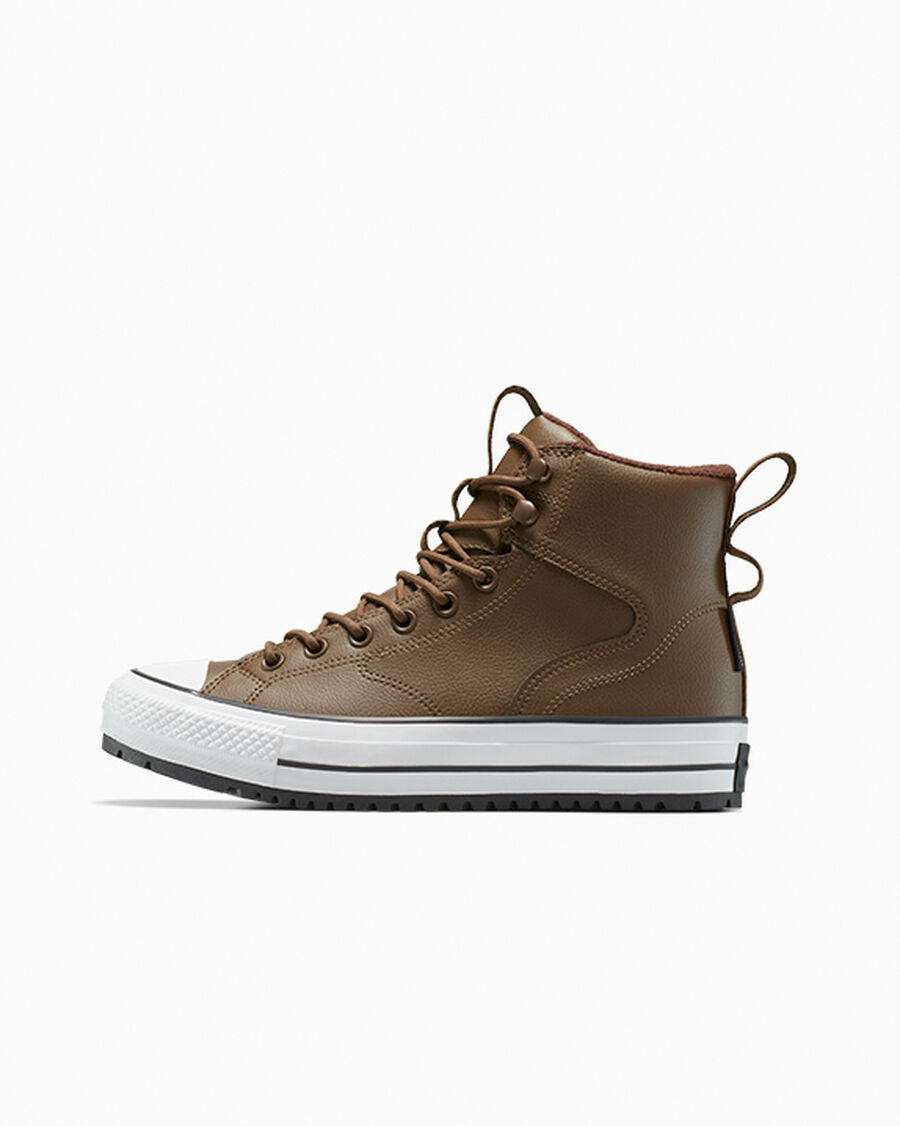 Water-Repellent High Top Hiker Boot - Grounded/Totally Fudged/White