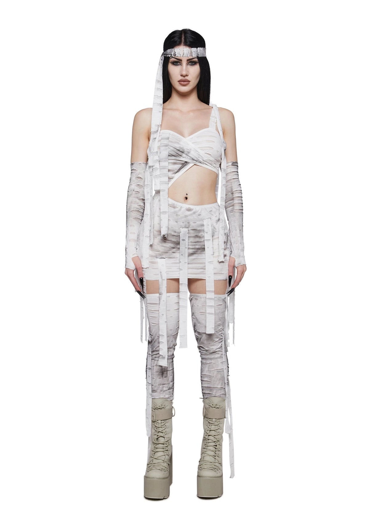 Ivory Wrapped Mummy Costume