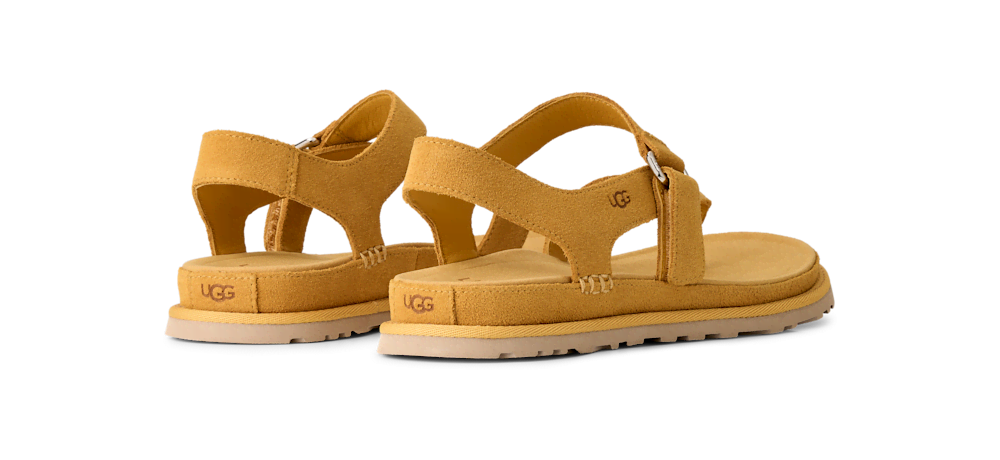 Women's Suede Toe-Post Sandal - Wheat